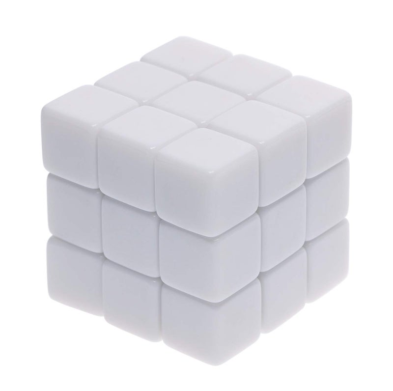 Shapenty 16MM White Acrylic Blank Dice Cubes for Board Games, DIY Sticker, Party Favor, Alphabet Numbers Puzzle Building Blocks Custom Dice Making, 30PCS - Image 4